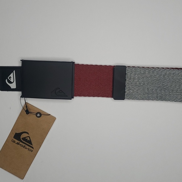 quiksilver strap, wine red/grey, reversible, bottle opener buckle, new. - Picture 3 of 9